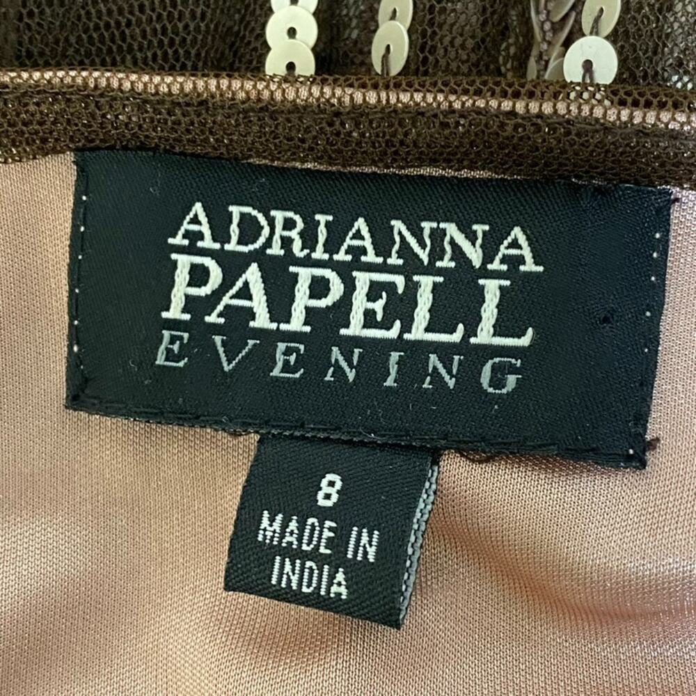 Adrianna Papell Womens Y2K Whimsigoth Fairy‎ Babydoll Dress Size 8 Sequins Hoco - Picture 12 of 16